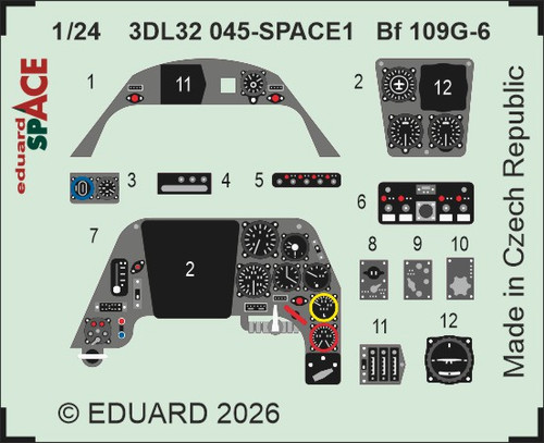 1/24 Eduard Bf 109G-6 SPACE SPACE for AIRFIX