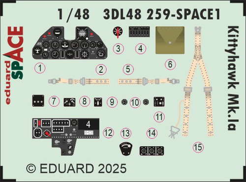 1/48 Eduard Kittyhawk Mk.Ia SPACE SPACE for EDUARD