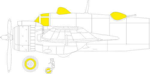 EDUEX1148 1/48 Eduard Beaufighter Mk.VI MASK for REVELL December MMD Squadron