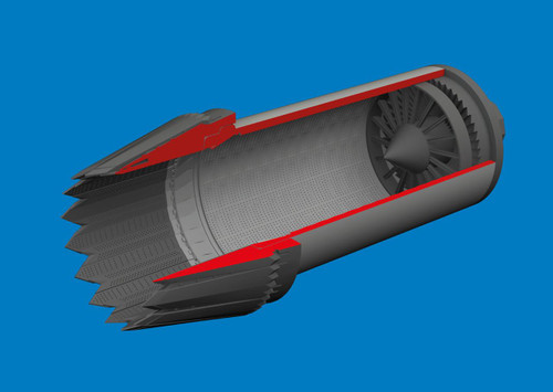 EDU672430 1/72 Eduard F-35C exhaust nozzle PRINT Brassin for TAMIYA December MMD Squadron