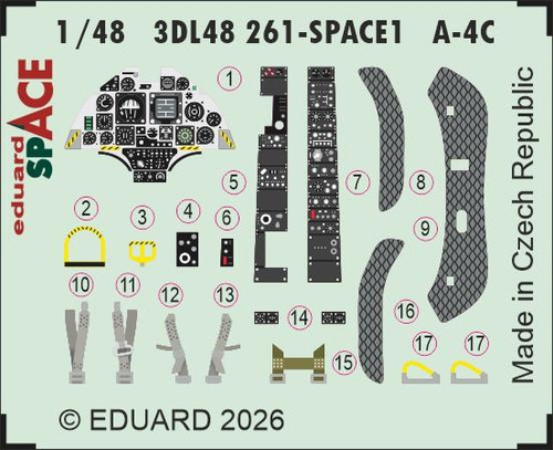 EDU3DL48261 1/48 Eduard A-4C SPACE SPACE for HOBBY BOSS January MMD Squadron
