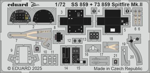 EDUSS859 1/72 Eduard Spitfire Mk.II Zoom set for IBG November MMD Squadron