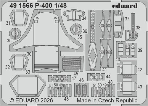 1/48 Eduard P-400 Photo etched set for ARMA HOBBY