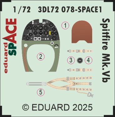 1/72 Eduard Spitfire Mk.Vb SPACE SPACE for EDUARD
