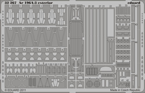 1/32 Eduard Ar 196A-3 exterior Photo etched set for REVELL