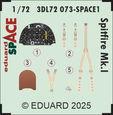 1/72 Eduard Spitfire Mk.I SPACE SPACE for IBG