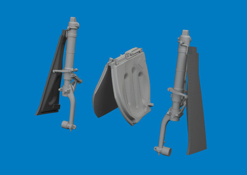 EDU6481161 1/48 Eduard P-51D undercarriage legs PRINT Brassin for EDUARD December MMD Squadron