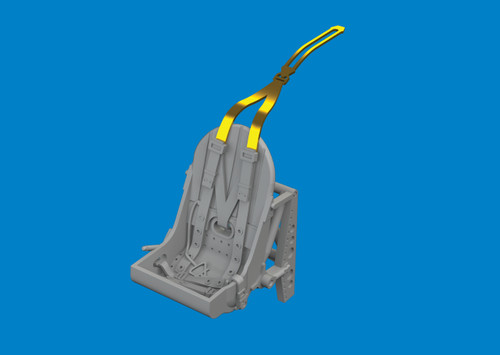 1/72 Eduard Spitfire Mk.I/II/V metal seat w/ integral belts PRINT Brassin for IBG