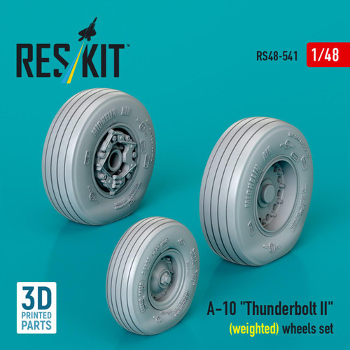 RES-RS48-0541 1/48 Reskit A-10 Thunderbolt (weighted) wheels set  MMD Squadron