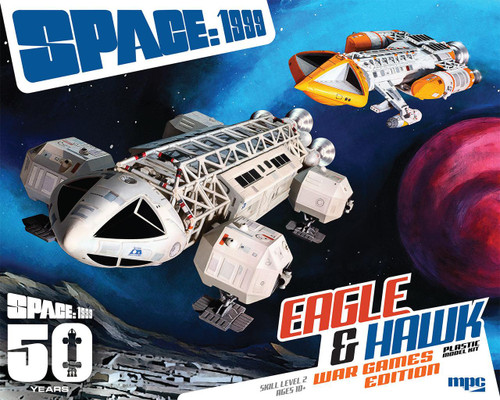 MPC1033 1/72 MPC Space 1999: Eagle & Hawk War Games Edition Plastic Model Kit - MMD Squadron