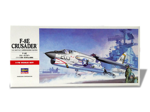 HSG00339 1/72 Hasegawa F-8E CRUSADER Plastic Model Kit  MMD Squadron
