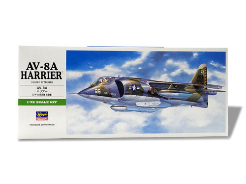 HSG00240 1/72 Hasegawa AV-8A HARRIER Plastic Model Kit  MMD Squadron