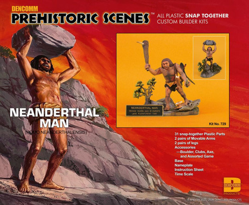 ALMD729 1/13 Dencomm Prehistoric Scenes Neanderthal Man - PREORDER  MMD Squadron