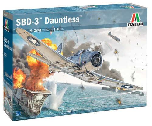 ITL552841 1/48 Italeri SBD-3 DAUNTLESS USN Plastic Model Kit  MMD Squadron