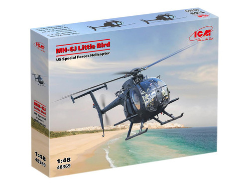 ICM48369 1/48 ICM MH-6J Little Bird US Special Forces Helicopter Plastic Model Kit ICM48361 MMD Squadron