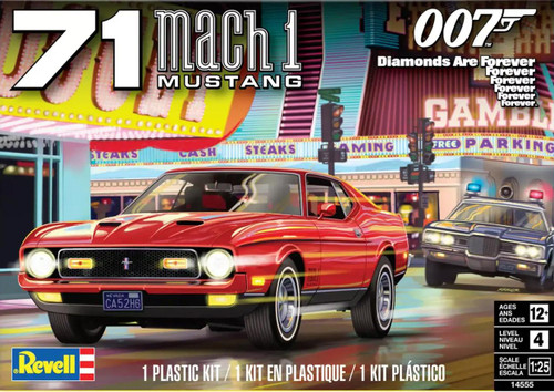 RMX14555 1/25 Revell 1971 Ford Mustang Mach 1 007 James Bond Plastic Model Kit 14555 MMD Squadron