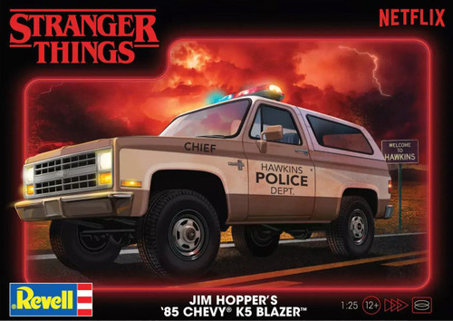 RMX14558 1/25 Revell Jim Hoppers 1985 Chevy K5 Blazer - Stranger Things Revell model kit 14558 MMD Squadron