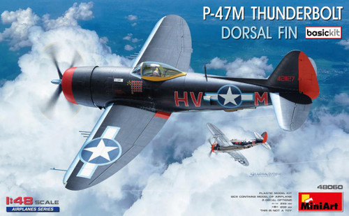 MIN48060 1/48 Miniart P-47M Thunderbolt Dorsal Fin (Basic Version) - MIN48023 MMD Squadron