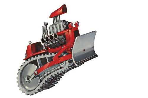 ALMM5690 1/32 Atlantis Tom Daniel Boss Bulldozer Construction (Snap Tite Model Kit) - FUTURE TM35001 MMD Squadron