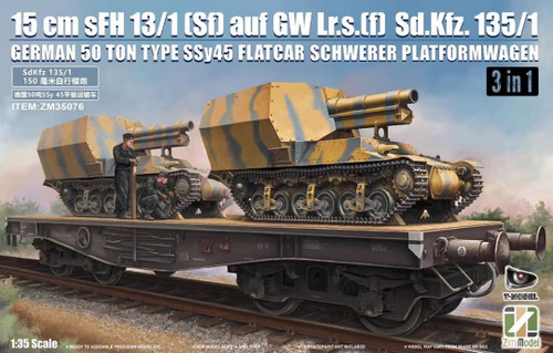 ZIM35076 1/35 Zimi Model 15cm sFH 13/1 (Sf) auf GW Lr.s. (f) - Sd.Kfz. 135/1 (3in1) - FUTURE  MMD Squadron