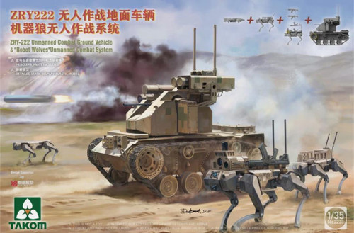 1/35 Takom PLA ZTZ 100 w/ZRY222 & Robot Wolves & Upgrades (LE Kit