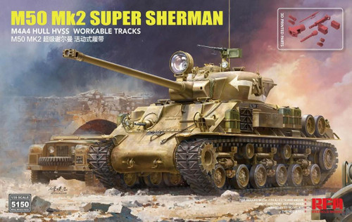RYE5150 1/35 Ryefield M50 Mk2 SUPER SHERMAN (M4A4 HULL HVSS) STANDARD VERSION - MMD Squadron