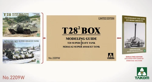 TAK2209W 1/35 Takom T28 Super Heavy Tank Big Box - MMD Squadron