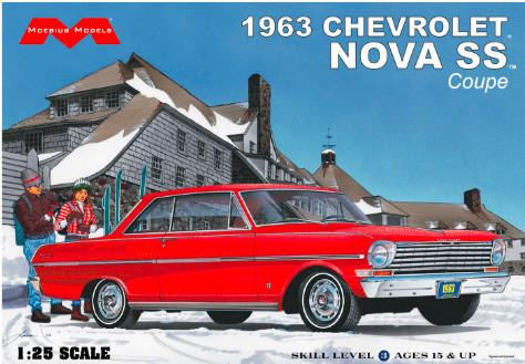 MOE2319 1/25 Moebius 1963 Chevy Nova SS Coupe - PREORDER MOE1208 MMD Squadron