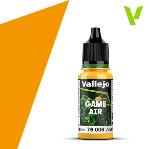 VJ76006 Vallejo Game Air Sun Yellow 18ml Paint Bottle  MMD Squadron