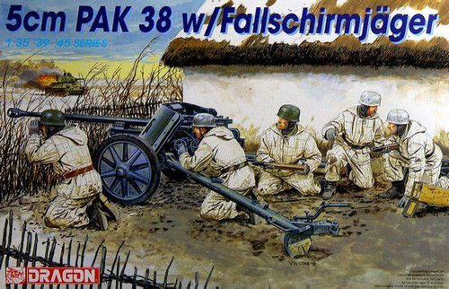 DML6118 1/35 Dragon 5cm PaK 38 w/Fallschirmjager  MMD Squadron