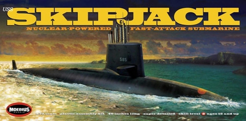 MOE1400 1/72 Moebius USS Skipjack Submarine Plastic Model Kit  MMD Squadron