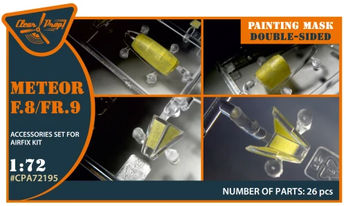 1/72 Clear Prop Meteor F.8/FR.9 double-sided painting mask (Airfix)