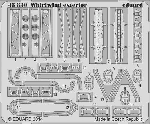 EDU48830 1/48 Eduard Photo Etch Whirlwind exterior For TRUMPETER  MMD Squadron