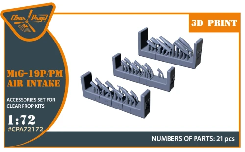1/72 Clear Prop MiG-19P/PM Air intake (CP)