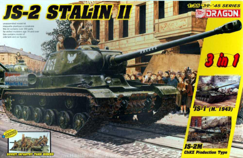 DML6537 1/35 Dragon JS-2 Stalin II (3in1) & Soviet Infantry Tank Riders  MMD Squadron