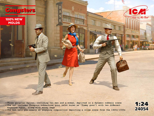 ICM24054 1/24 ICM American Gangsters Figure Set - ICM53054 MMD Squadron