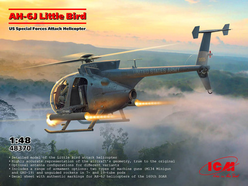 1/35 Kitty Hawk AH-6J/MH-6J Little Bird Plastic Model Kit 1/35 Kitty Hawk AH-6J/MH-6J Little Bird Plastic Model Kit