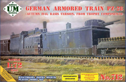 UMMT-712 1/72 Uni Model German armored train PZ-28 (autumn 1941, from trophy components)  MMD Squadron