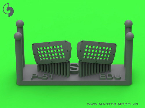 MAS-AM-72-174 1/72 Master Model P-51 Mustang - carburator air filter cover - standard holed type (for Eduard)  MMD Squadron