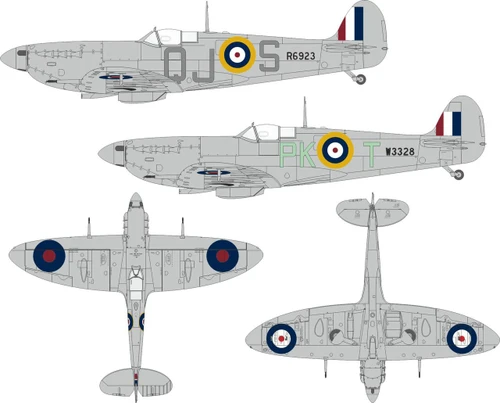 EDUJX348 1/32 Eduard Spitfire Mk.Vb early British national insignia for KOTARE  MMD Squadron