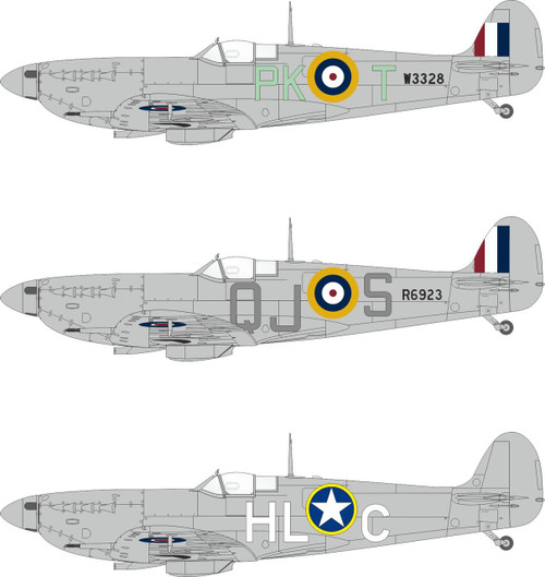 EDUJX350 1/32 Eduard Spitfire Mk.Vb early code letters (for 32006 kit) for KOTARE  MMD Squadron