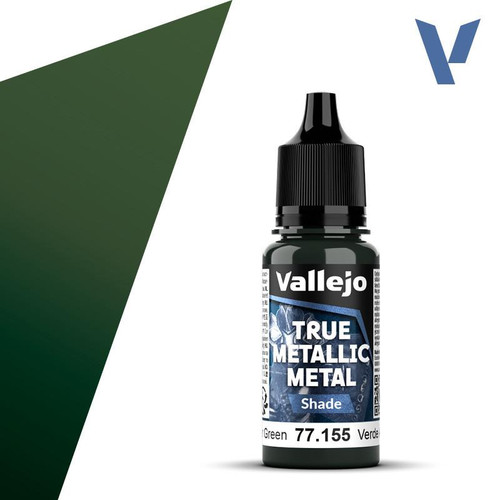 VJ77155 Vallejo True Metallic Amber Green (shade) 18ml Paint 77155 MMD Squadron
