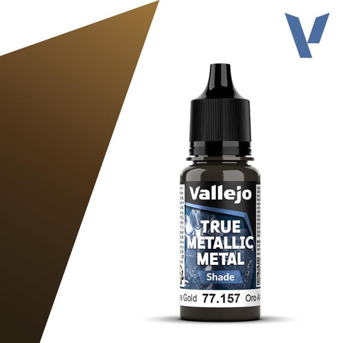 VJ77157 Vallejo True Metallic Arcane Gold (shade) 18ml Paint 77157 MMD Squadron