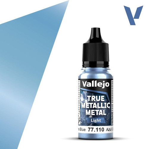 VJ77110 Vallejo True Metallic Ultramarine Blue (light) 18ml Paint 77110 MMD Squadron
