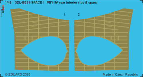 1/48 Eduard PBY-5A rear interior ribs & spars SPACE for ICM