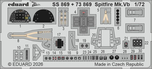 EDUSS869 1/72 Eduard Spitfire Mk.Vb for IBG MODELS  MMD Squadron