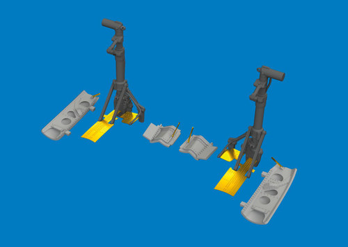 EDU6481192 1/48 Eduard P-40K undercarriage legs 3D for EDUARD  MMD Squadron