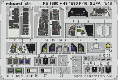 1/48 Eduard F-16I SUFA (Kinetic Gold edition kit) for KINETIC