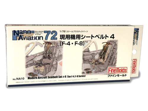 FNM-NA10 1/72 Fine Molds Modern Aircraft Seatbelt Set #4 (For F-4, F-8 Seies)  MMD Squadron