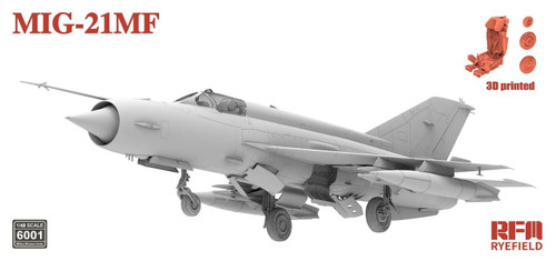 RYE6001 1/48 Ryefield MIG-21MF Plastic Model Kit  MMD Squadron